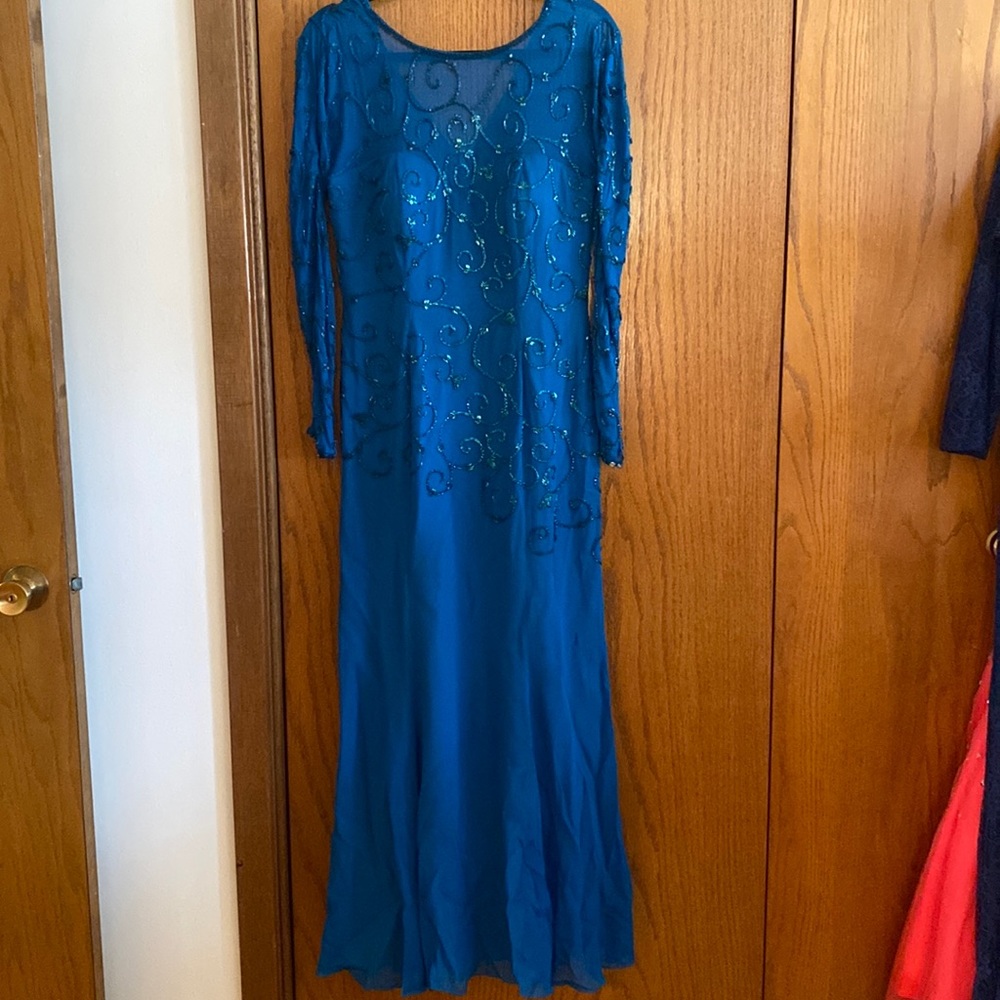 Blue womens gown